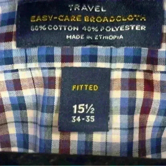 Easy Care Broadcloth Business Casual Button Down - Picture 5 of 6